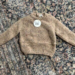 NWT Cozmo Pink Flecked Tricot Sweater (24M)